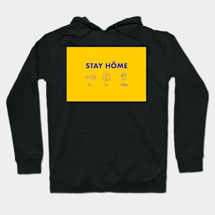 Stay Höme: swedish colors Hoodie